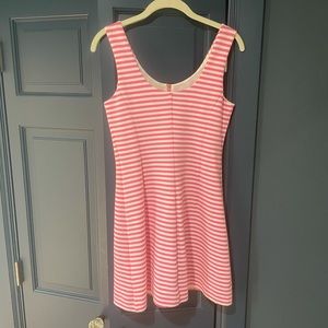 Lily Pulitzer zip front pink striped mini dress
